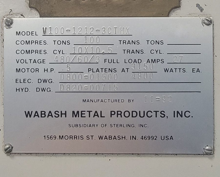 Wabash V 100 1212 3 CTMX Press