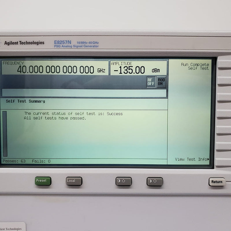 Keysight / Agilent E 8257 N PSG Analog Sweep Signal Generator