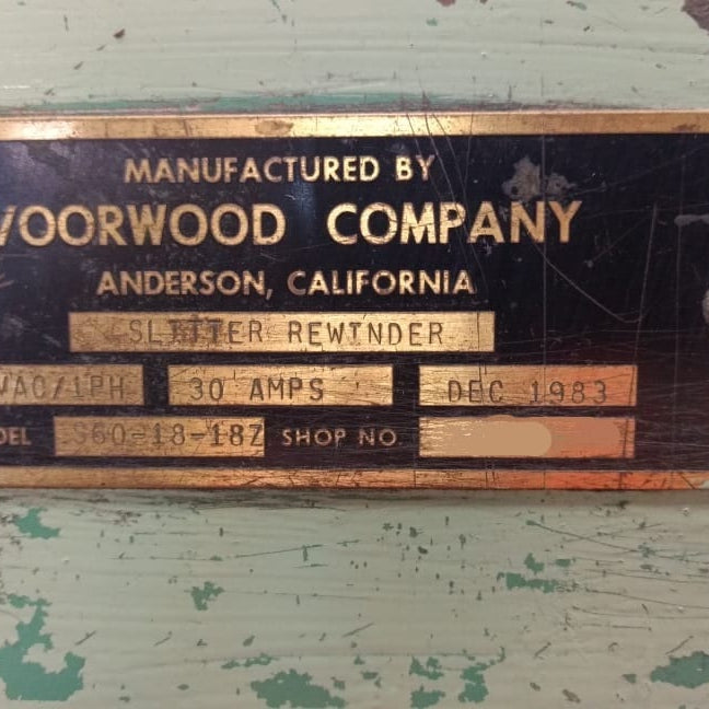 Voorwood S 60 18 18 Z Slitting Machine
