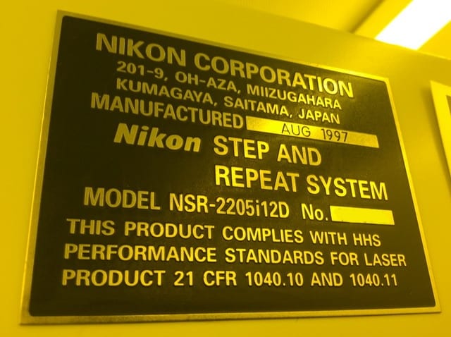 Nikon NSR 2205 i 12 D i-Line Stepper