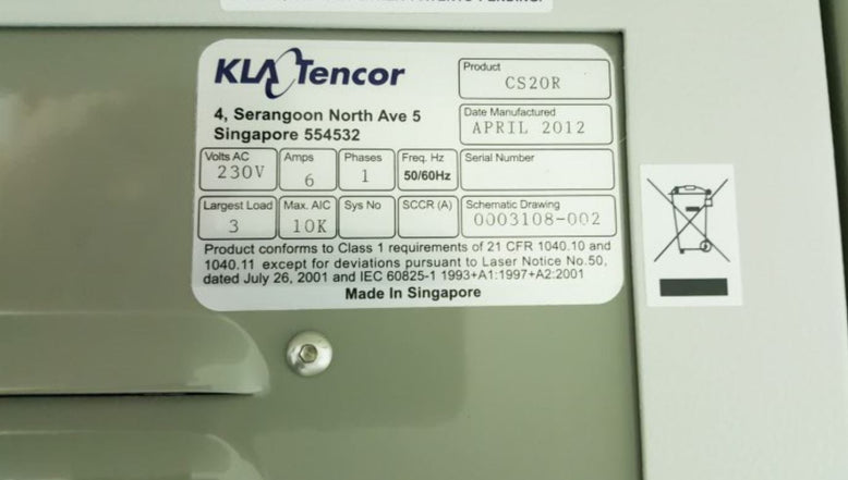 KLA Candela CS 20 Surface Inspection System