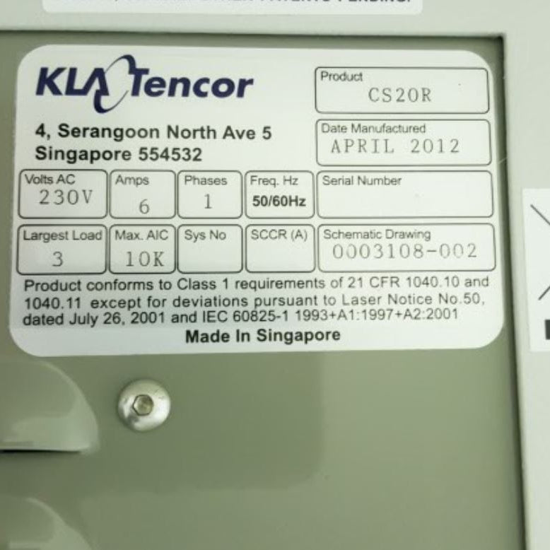 KLA Candela CS 20 Surface Inspection System
