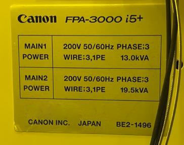 Canon FPA 3000 i 5 + Fine Pattern Aligner