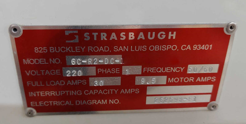 Strasbaugh 6 C R 2 DC 1 Grinder / Polisher