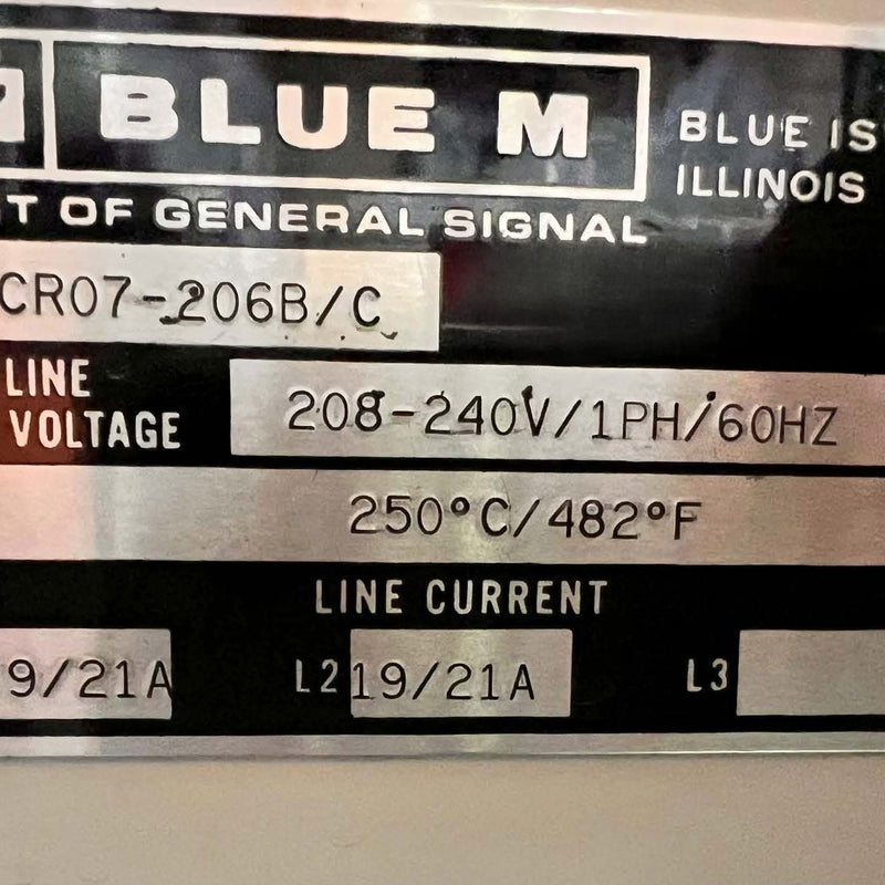 Blue M CR 07 206 B/C Oven