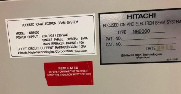 Hitachi NB 5000 Dual Beam FIB-SEM (Focused Ion Beam - Scanning Electron Microscope)