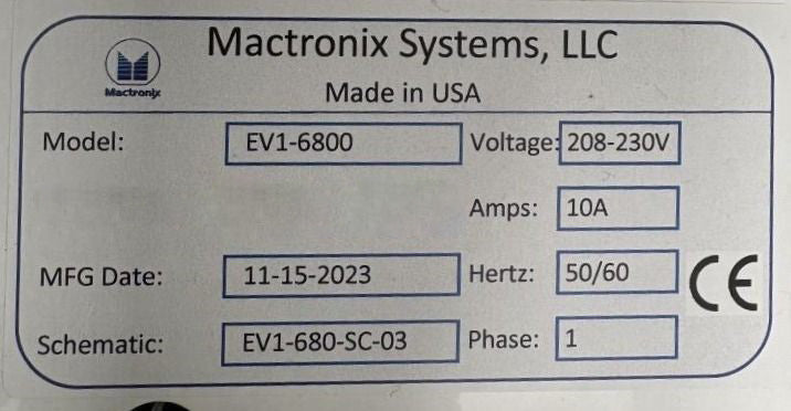 Mactronix EV 1 6800 Wafer Sorter