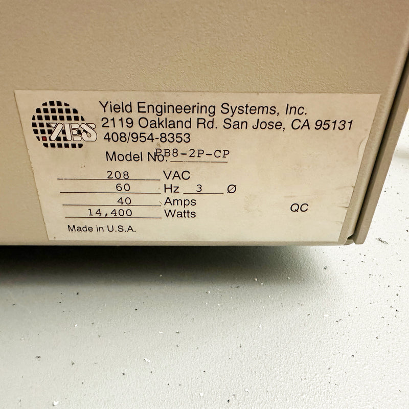 Yes 450 PB 8-2 P-CP Polyimide Bake Oven