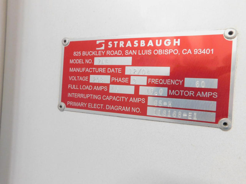 Strasbaugh 7 AF Wafer Grinder