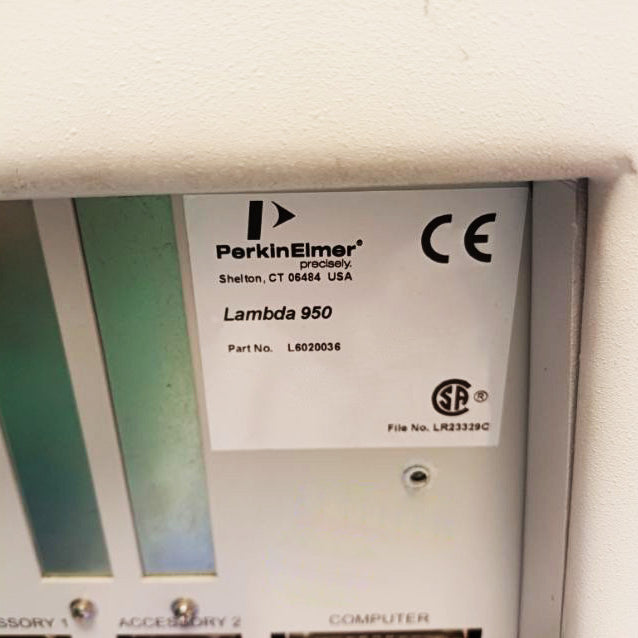 Perkin Elmer Lambda 950 UV-VIS-NIR Spectrophotometer (Ultra Violet Visible Near Infrared)