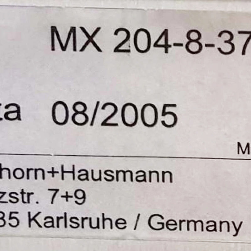 Eichhorn + Hausmann MX 204 8 37 Geometry Gauge