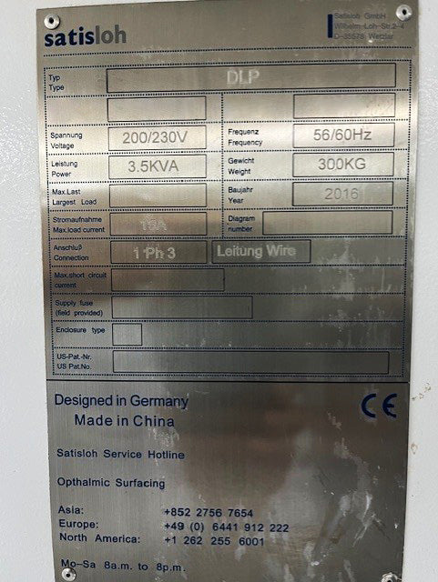 Satisloh DLP Polisher