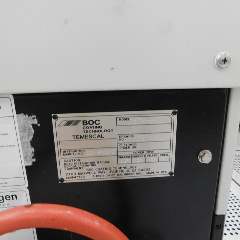 Ferrotec / Temescal FCE 2700 Evaporator