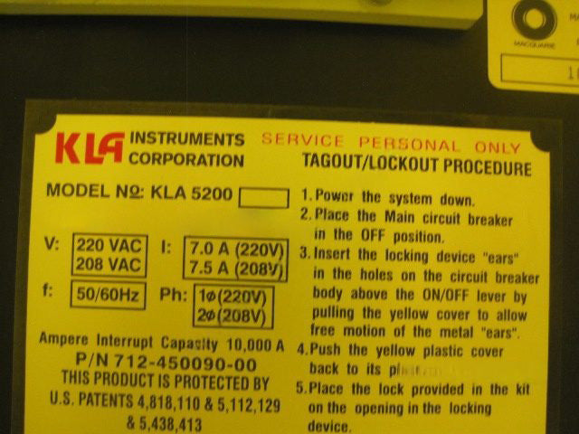 KLA 5200 XP Overlay Measurement System