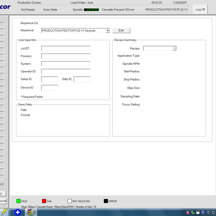 KLA Candela 8620 Wafer Inspection System
