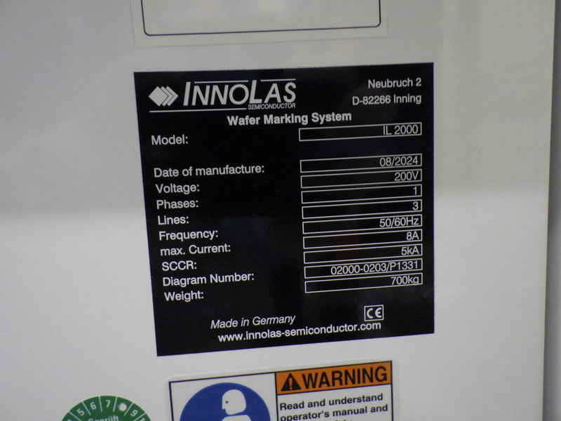 InnoLas IL 2000 UV SML Laser Marker