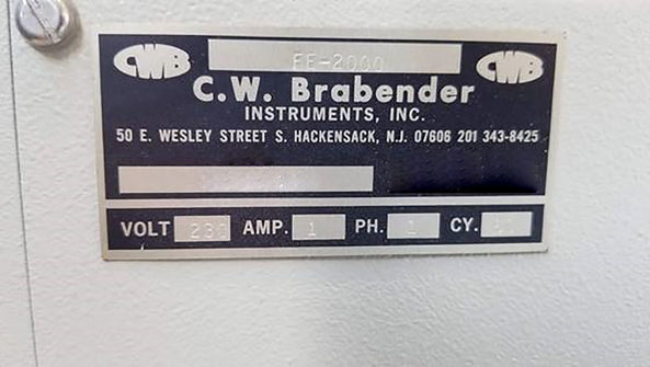 C.W. Brabender FE 2000 Mixer
