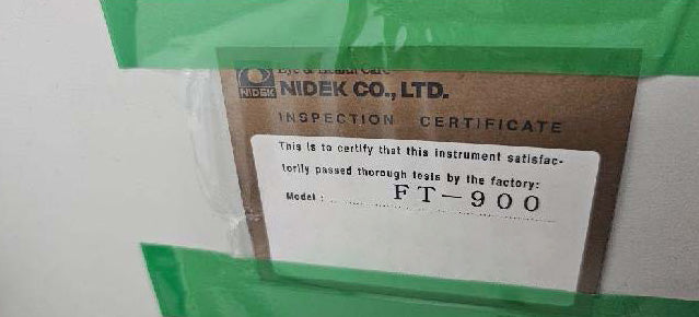 Nidek FT 900 Flatness Tester