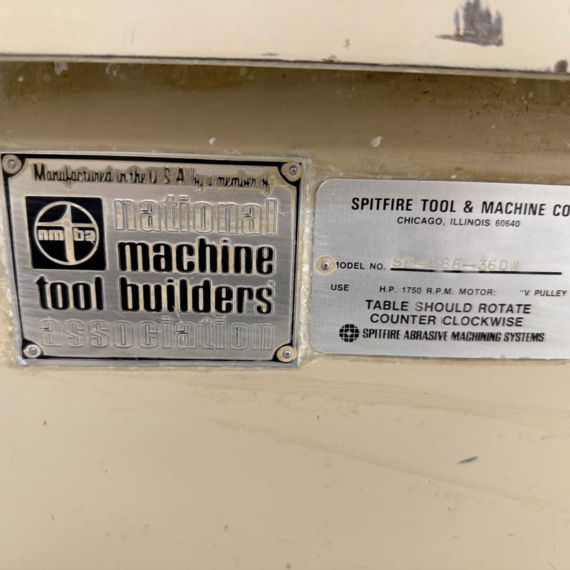 Spitfire SP 888 36 DW Grinder / Polisher