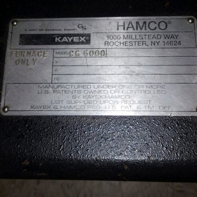 Kayex CG 6000 Czochralski Crystal Growth Furnace
