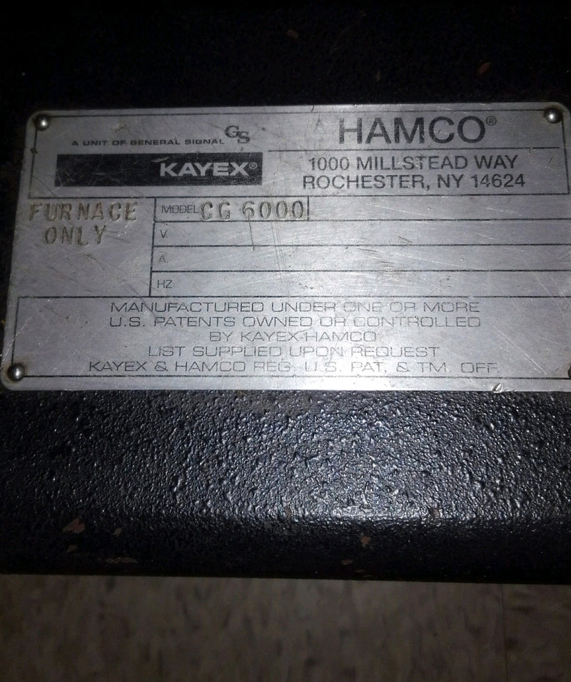 Kayex CG 6000 Czochralski Crystal Growth Furnace