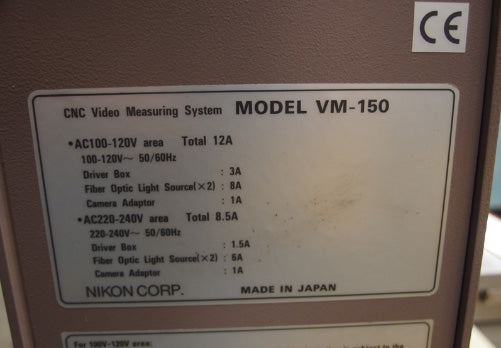 Nikon VM 150 CNC Video Measuring System