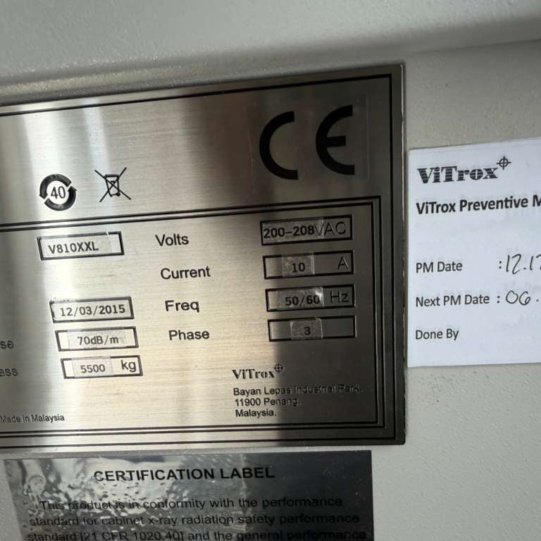 Vitrox V 810 XXL Advanced 3D X-ray Inspection (AXI)