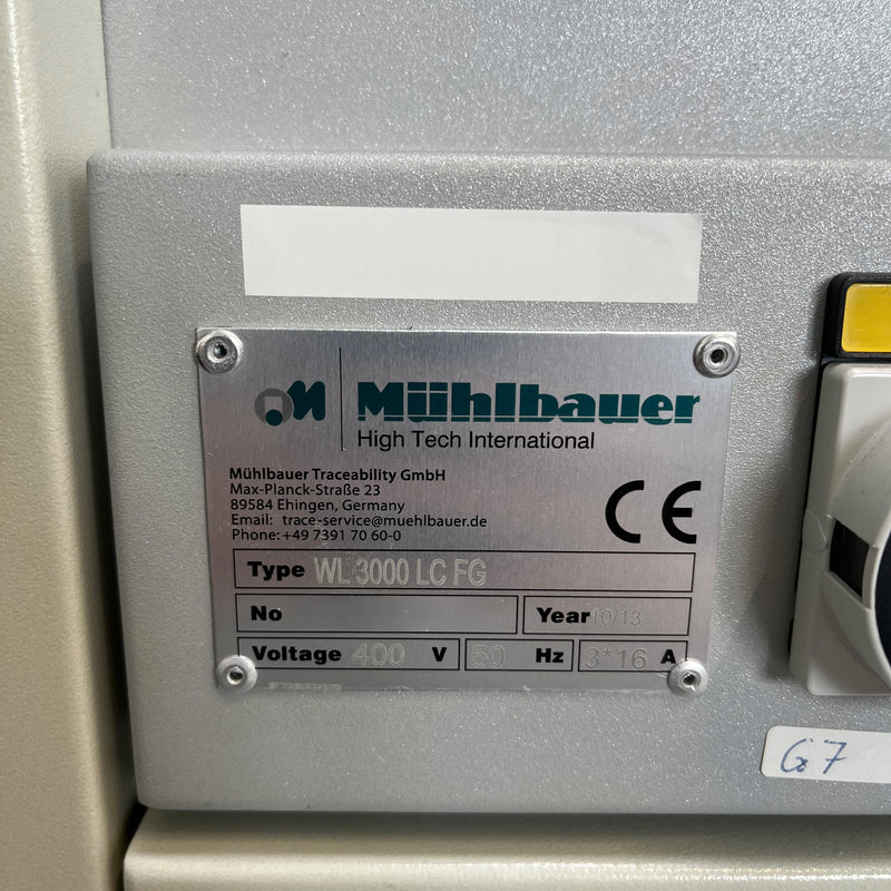 Muhlbauer WL 3000 Laser Marking Station