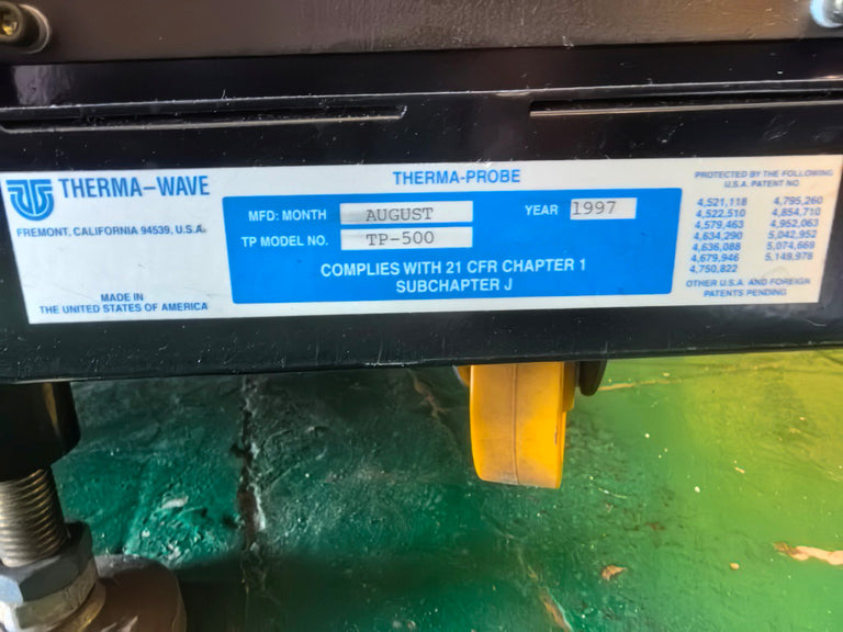 KLA / Therma-wave TP 500 Implant Dose Measurement