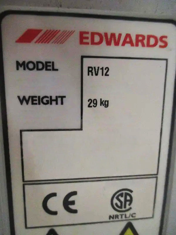 Edwards RV 12 Vacuum Pump – Bridge Tronic Global