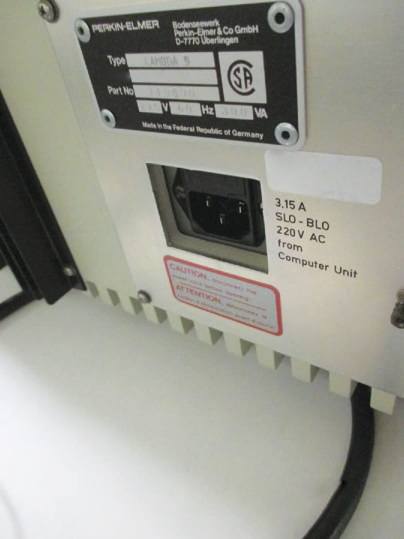 Perkin Elmer Lambda 9 Spectrometer