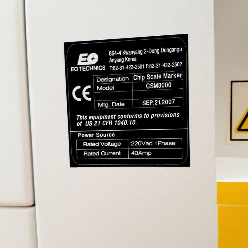 EO Technics CSM 3000 Laser Marker