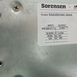 Sorensen SGA 30 334 C Power Supply
