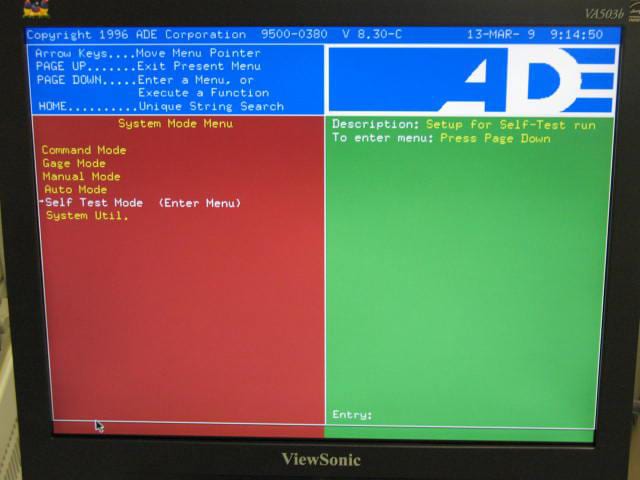 KLA / ADE UltraGage 9520 Wafer Geometry Measurement