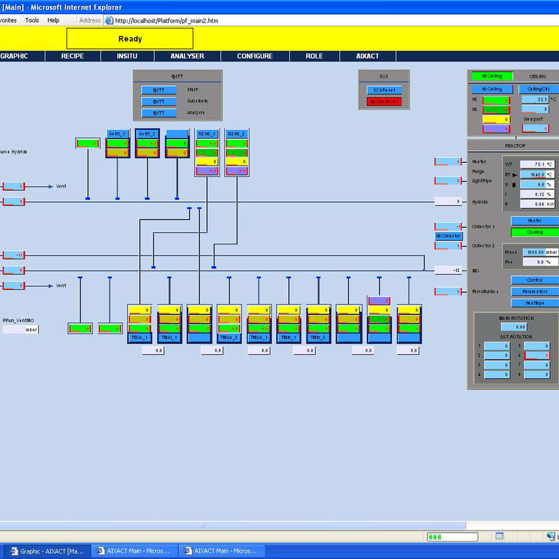 Aixtron AIX 2600 G 3 R MOCVD / OMVPE (Metal Organic Chemical Vapor Deposition / Organometallic Vapor Phase Epitaxy)