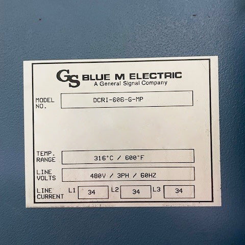 Blue M DC 8748 Electric Burn-In Oven
