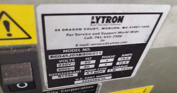 Lytron RC 045 J 03 BG 0 C 011 Chiller