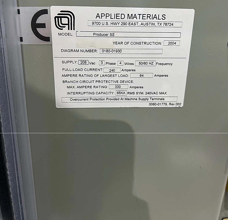 Applied Materials Producer SE CVD (Chemical Vapor Deposition)