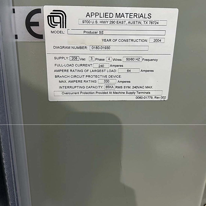 Applied Materials Producer SE CVD (Chemical Vapor Deposition)