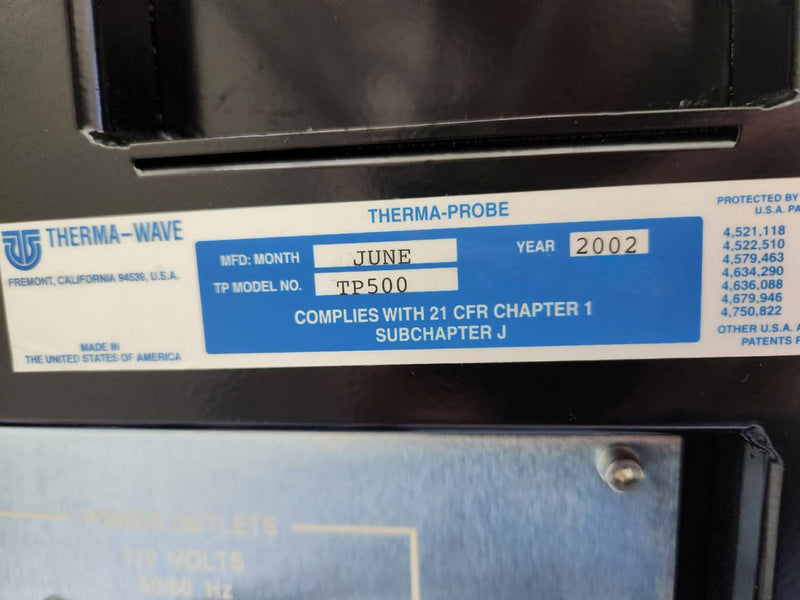 KLA / Therma-wave TP 500 Implant Dose Measurement