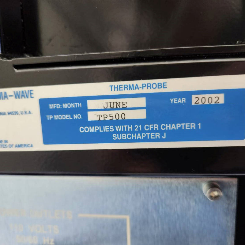 KLA / Therma-wave TP 500 Implant Dose Measurement