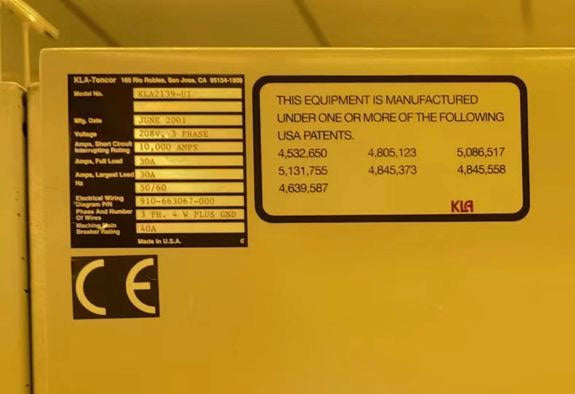 KLA 2139 UI Brightfield Patterned Surface Defect Inspection System