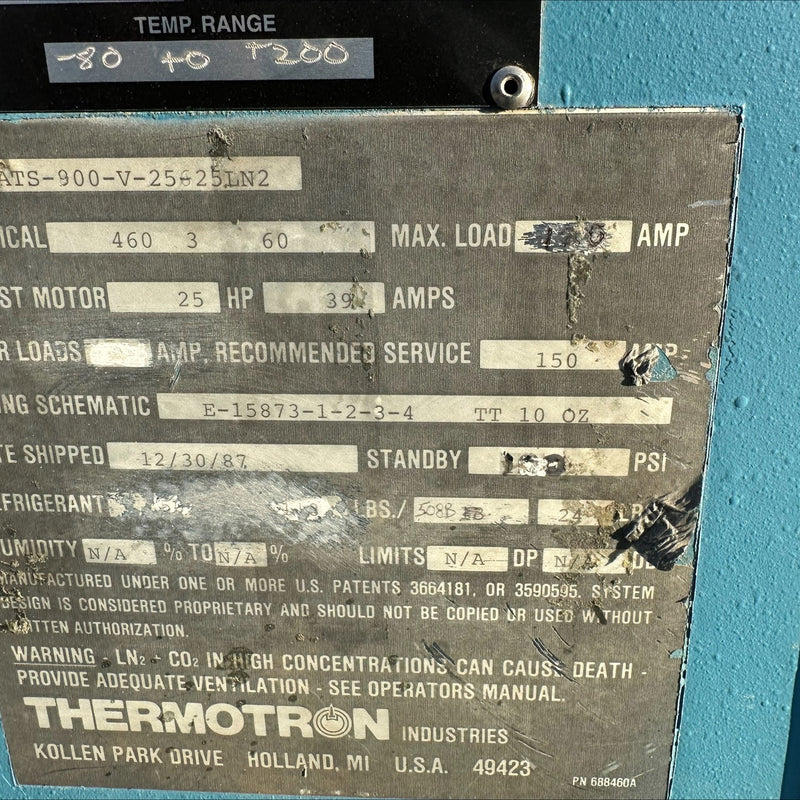Thermex Thermatron ATS 900 V Shock Chamber