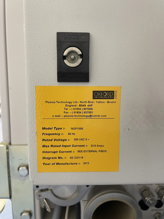 Oxford PlasmaPro NGP 1000 PECVD (Plasma-Enhanced Chemical Vapor Deposition)