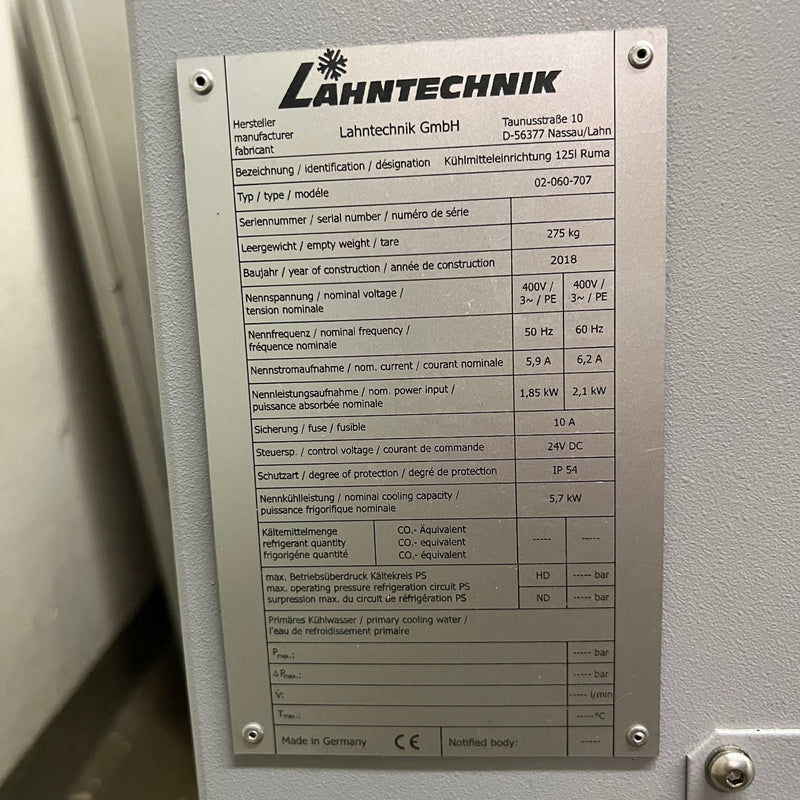 Lahntechnik Centrifuge Coolant