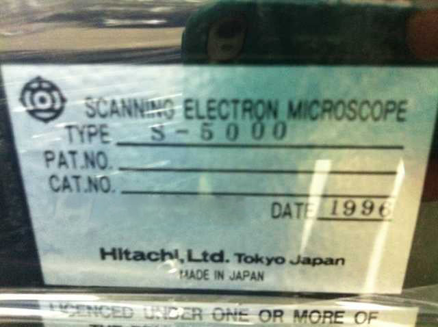Hitachi S 5000 FE-SEM (Field Emission Scanning Electron Microscope)