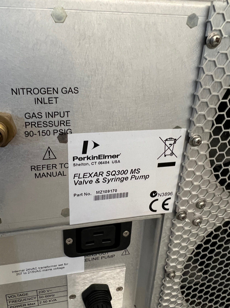 Perkin Elmer FLEXAR SQ 300 MS Valve & Syringe Pump