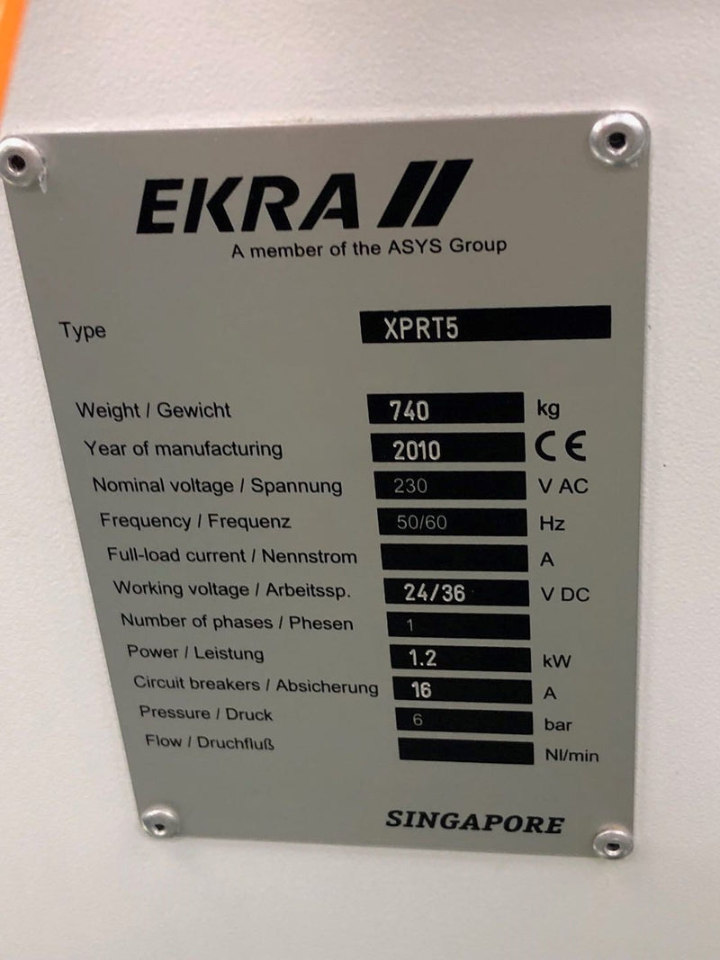 Ekra XPRT X 5 Screen Printer