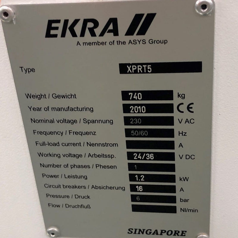 Ekra XPRT X 5 Screen Printer