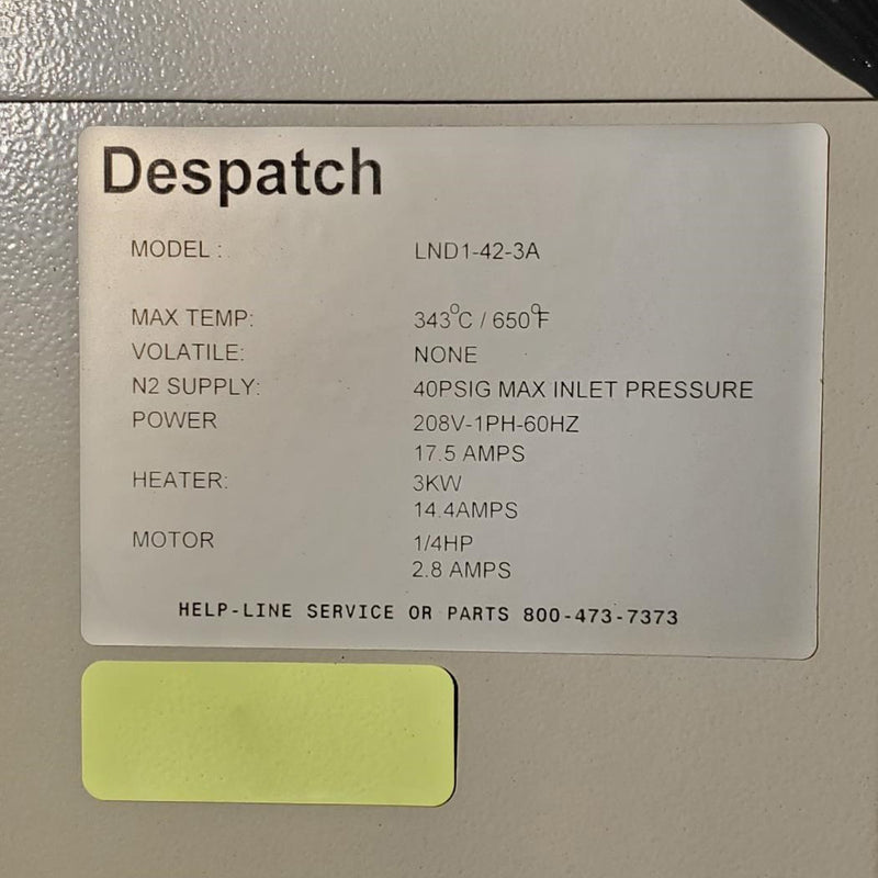 Despatch LND 1-42-3 A Convection Oven